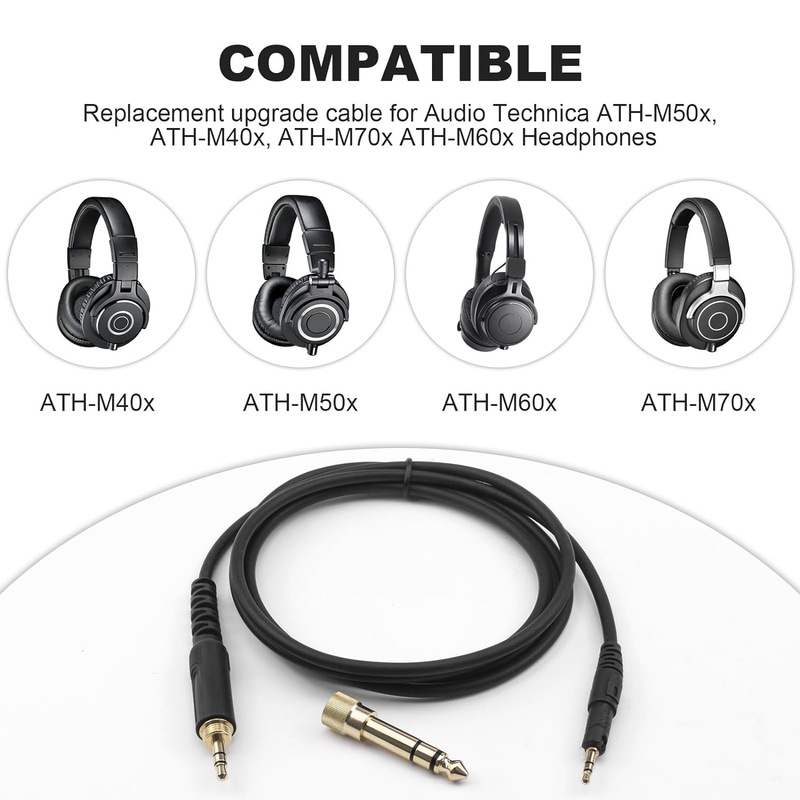 Câble audio enroulé de remplac - Audio Technica Headphone Ath-M50X avis et prix