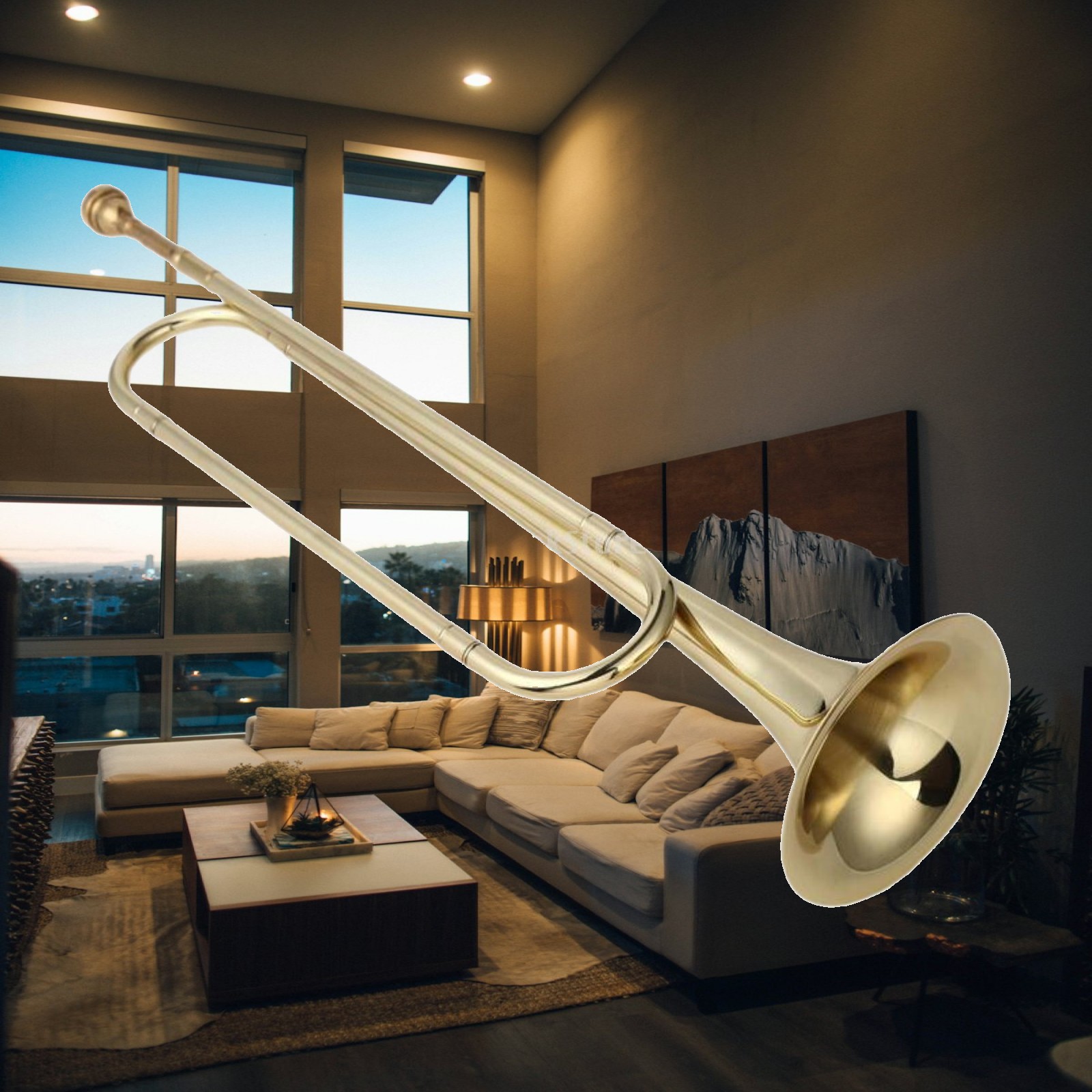 Corne de fanion en Si bémol, c - Musical Instrument Bugle avis et prix
